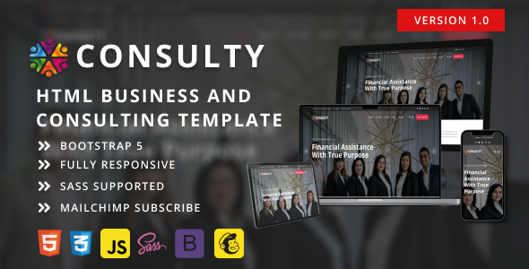 Consulty – HTML Business Template